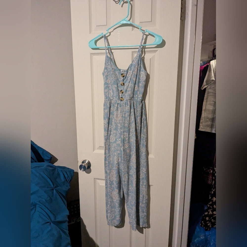 #77 Women's Blue Paisley Jumpsuit